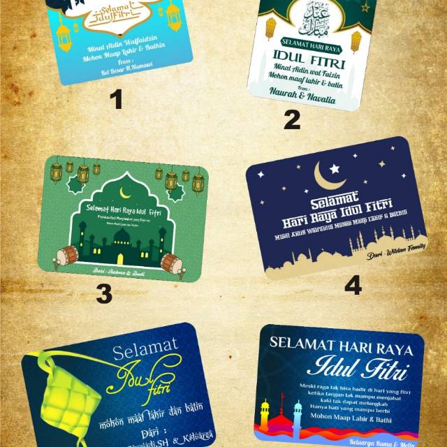 

Kartuidulfitri/kartuucapanlebaran/kartuharirayalebaran custom pake nama