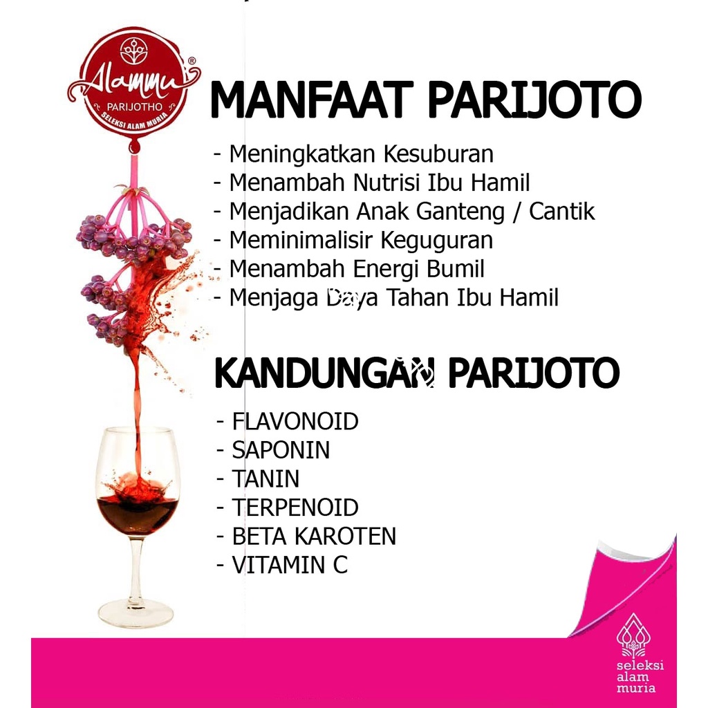 SIRUP PARIJOTO ALAMMU + Buah Parijoto Untuk Promil Asli Muria ORIGINAL