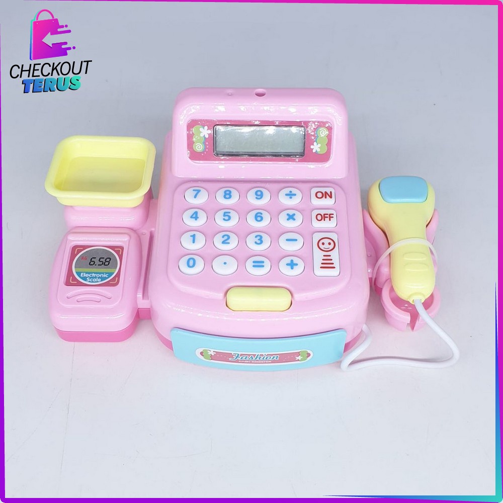 CT M72 Mainan Anak Cash Register Supermarket Mainan Mesin Kasir Kasiran Mini Digital Bisa Untuk Kado Anak 884