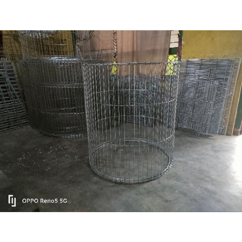 KANDANG AYAM BULAT DIAMETER 70 CM TINGGI 75 CM GALVANIS