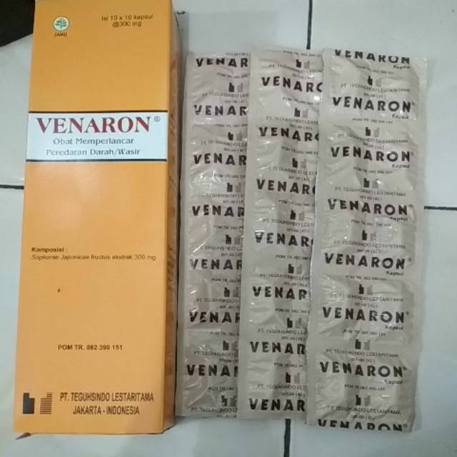 VENARON KAPSUL PER STRIP ISI 10 TABLET OBAT WASIR HERBAL