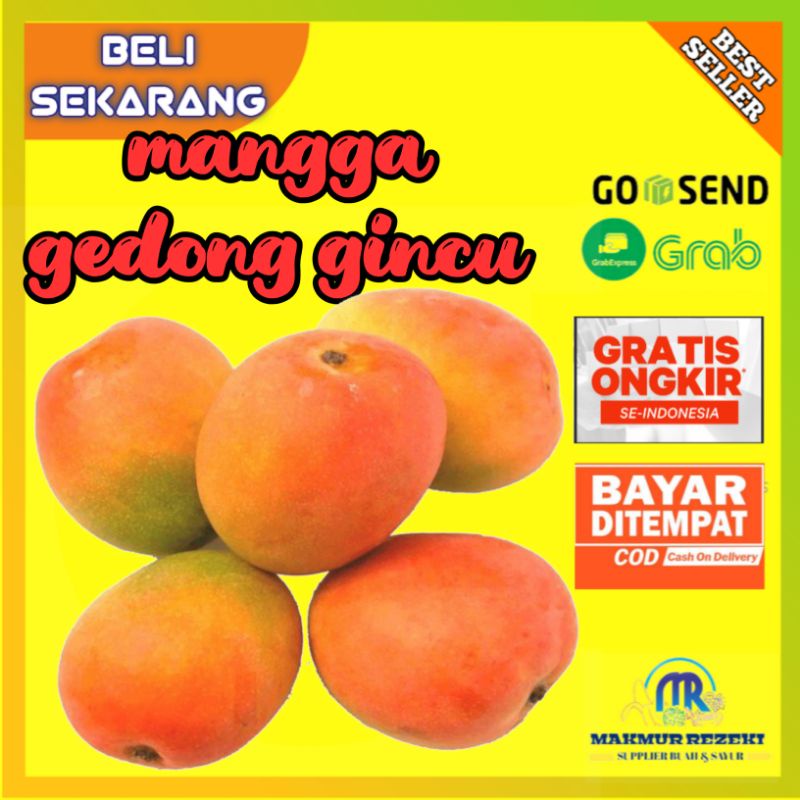 

BUAH MANGGA GEDONG GINCU 1 KG MURAH MANIS SEGAR