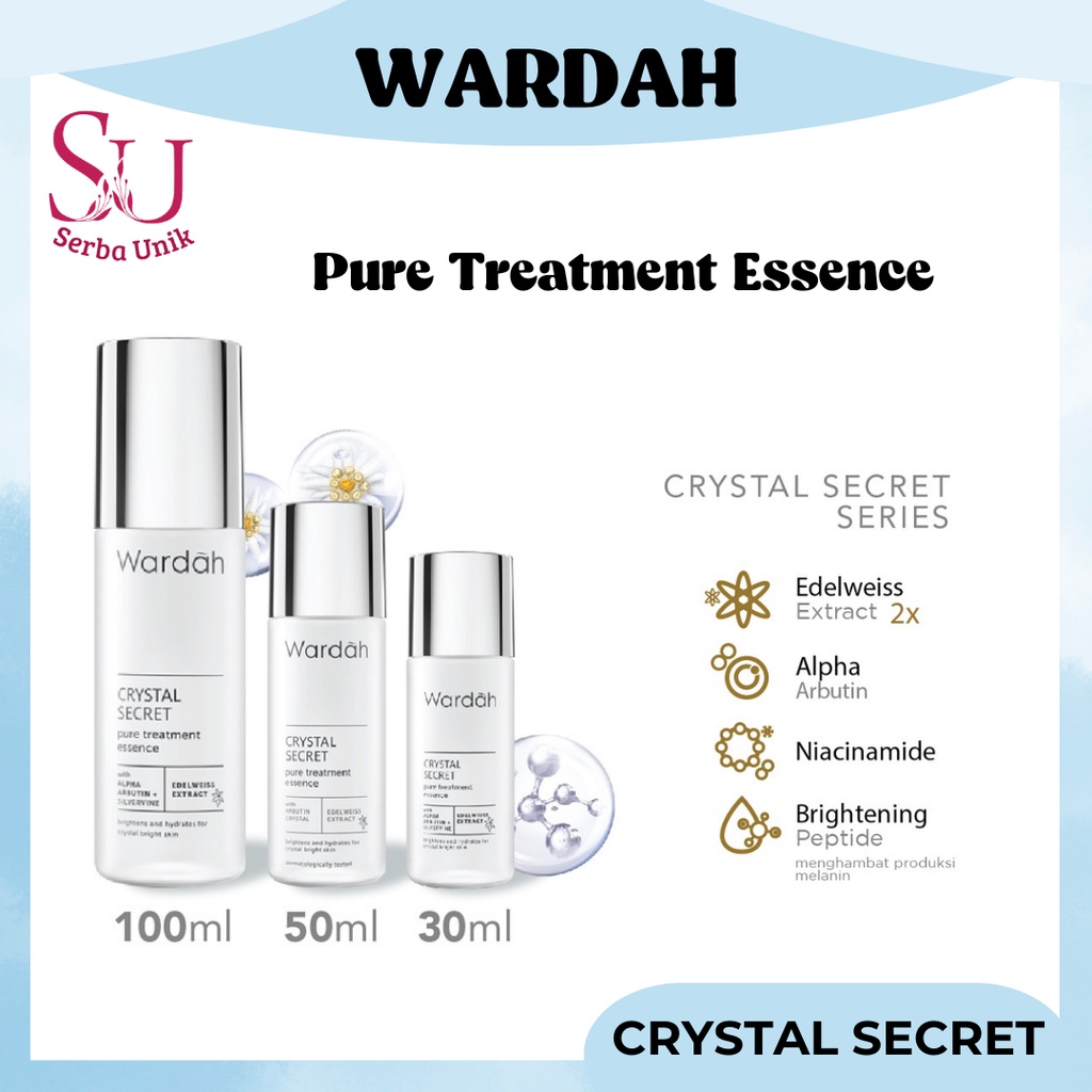 Wardah Crystal Secret Pure Treatment Essence 30ml | 50ml | 100ml