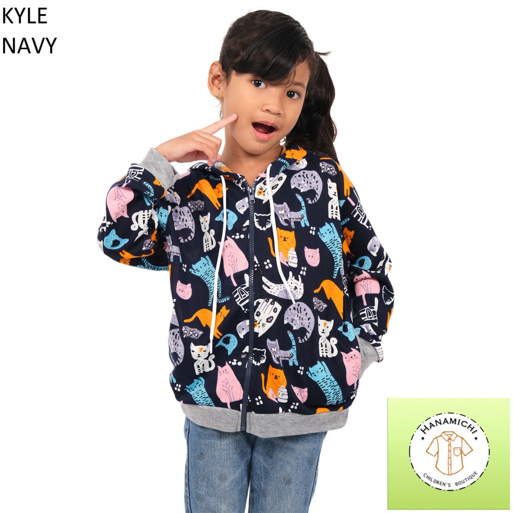 Hanamichi KYLE Hoodie Anak Lengan Panjang Full Print