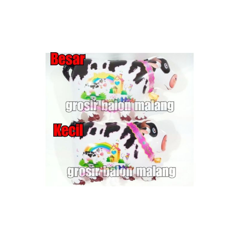 balon hewan animal sapi cow kecil