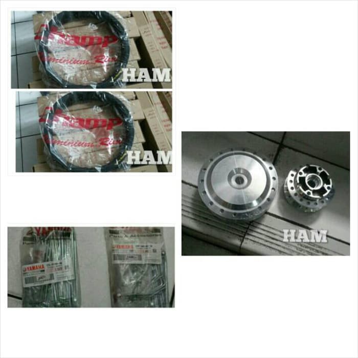 tromol ori YGP + jari ori YGP + velg depan dan belakang mio #HAM