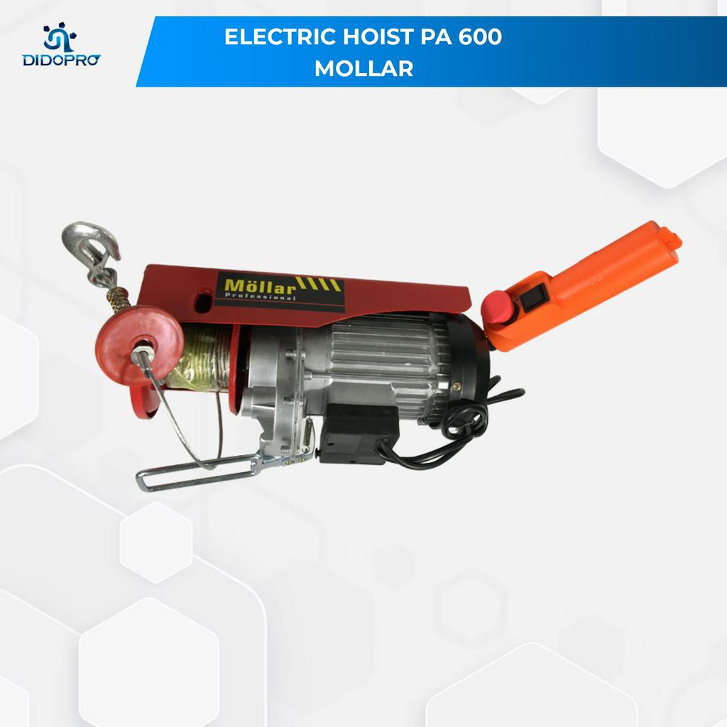 Electric Hoist MOLLAR HST300/600 Katrol Mini Listrik 600KG Elektrik