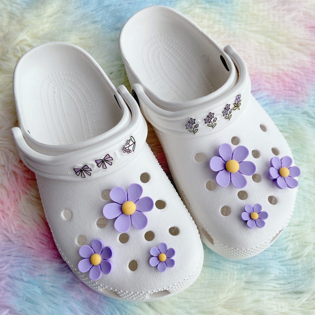 Crocs Charms Aksesoris Sepatu Desain Bunga Matahari Crocs Jibbitz Untuk Hadiah Anak Laki-Laki Dan Perempuan