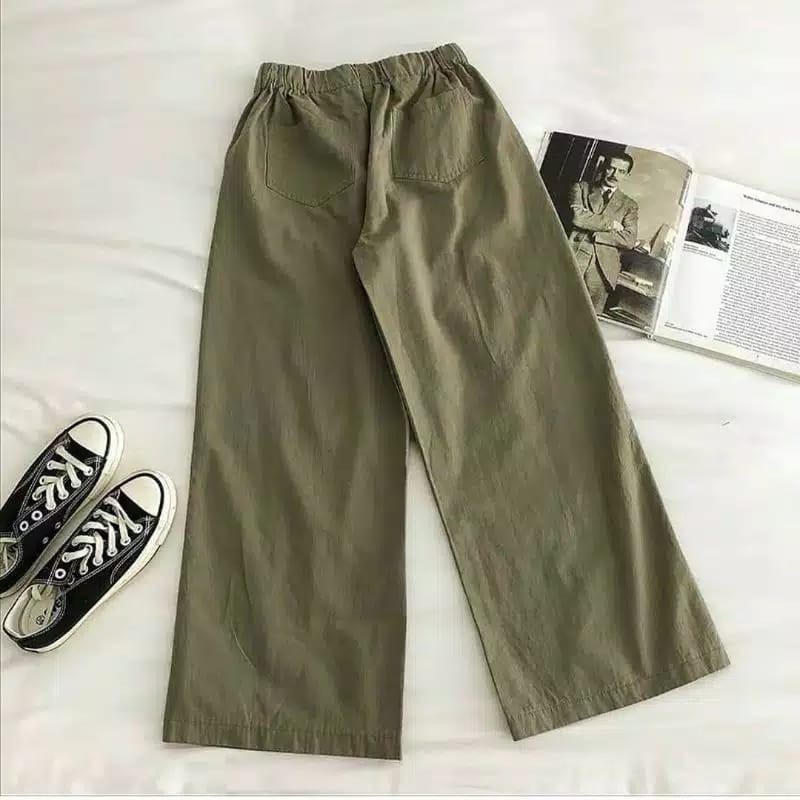 PANT WANITA OLIVIA LINEN TEBAL TERBARU,