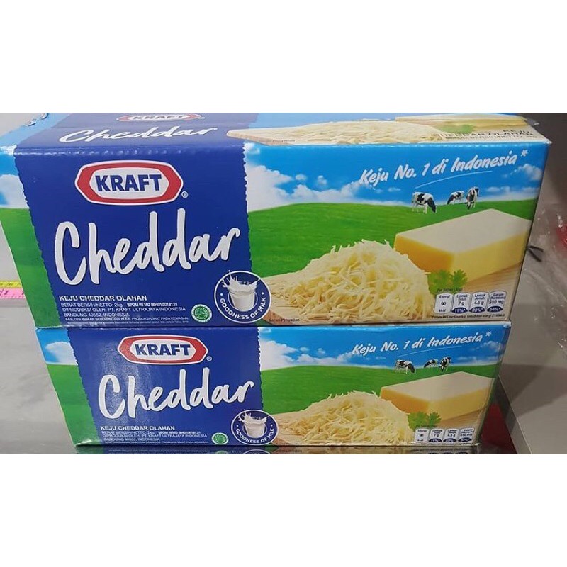 

keju kraft cheddar 2kg / keju cheddar 2kg