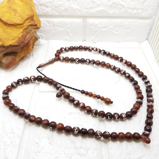 Tasbih 99 Asmaul Husna Kayu Kokka Bulat