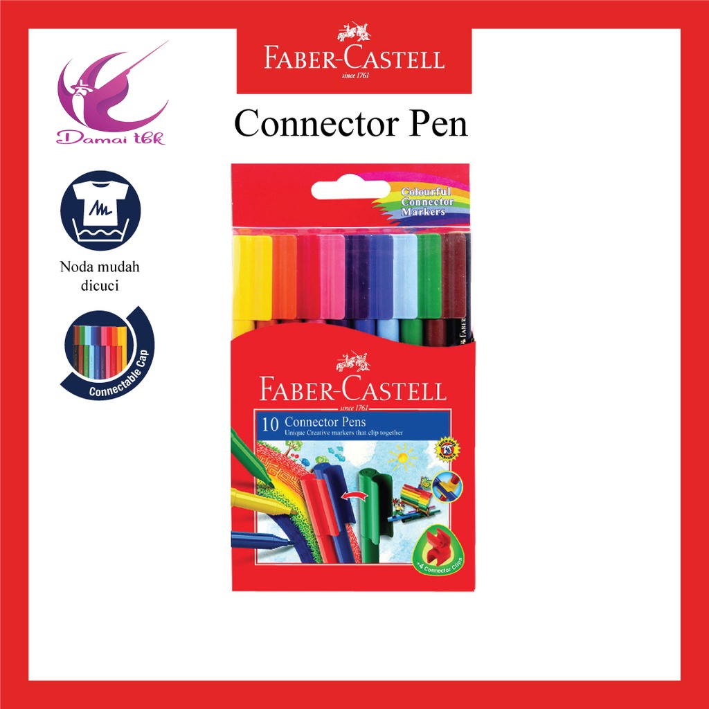 

Spidol Warna Faber Castell Connector Pens 10