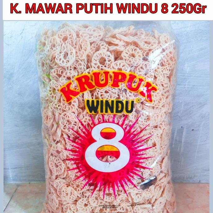

Promo Awal tahun Kerupuk Mawar Putih Windu 8 Mentah 250 Gram Promo Awal tahun