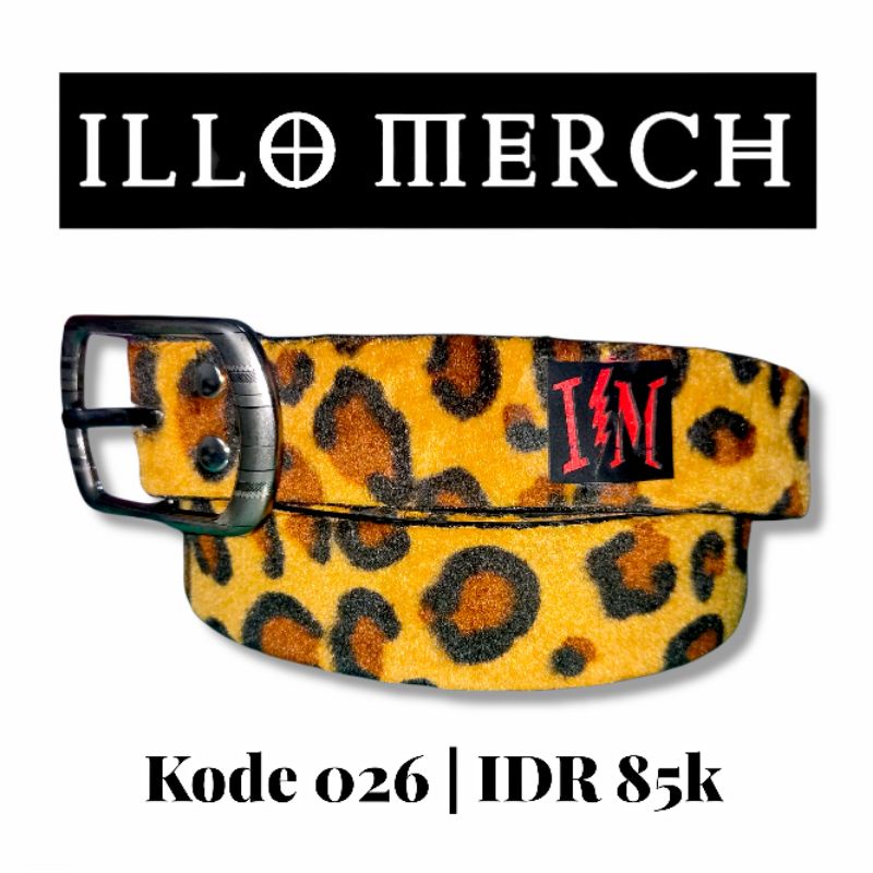 BELT PUNK MOTIF LEOPARD KODE 026