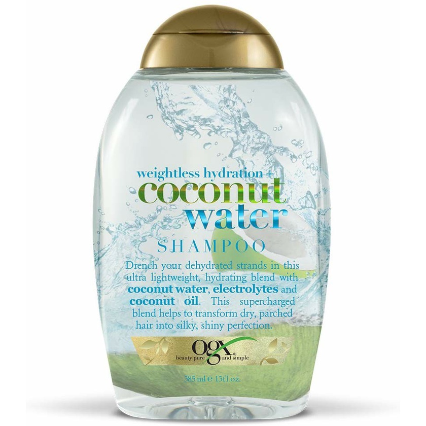 OGX Weightless Hydration Coconut Water Shampoo 385ml