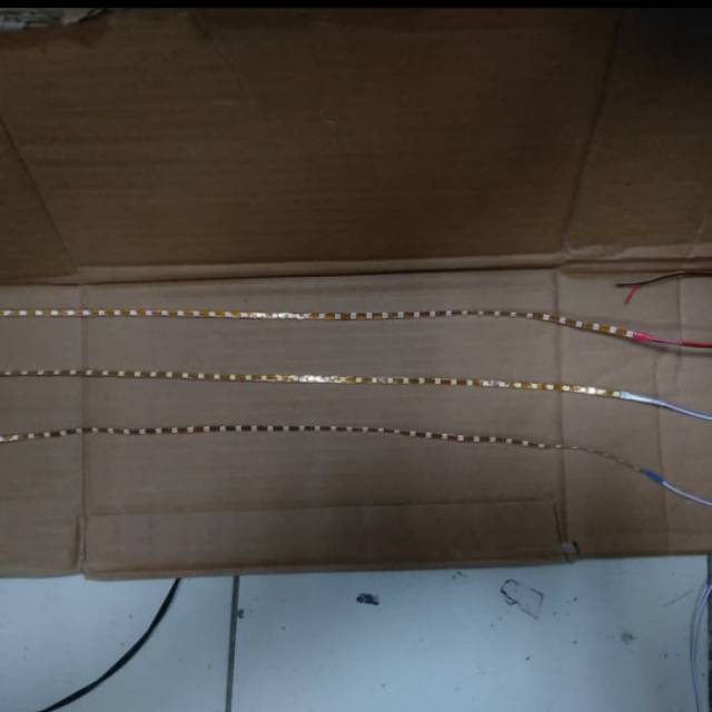 Lampu DRL flekxibel alis neon 45cm mobil universal