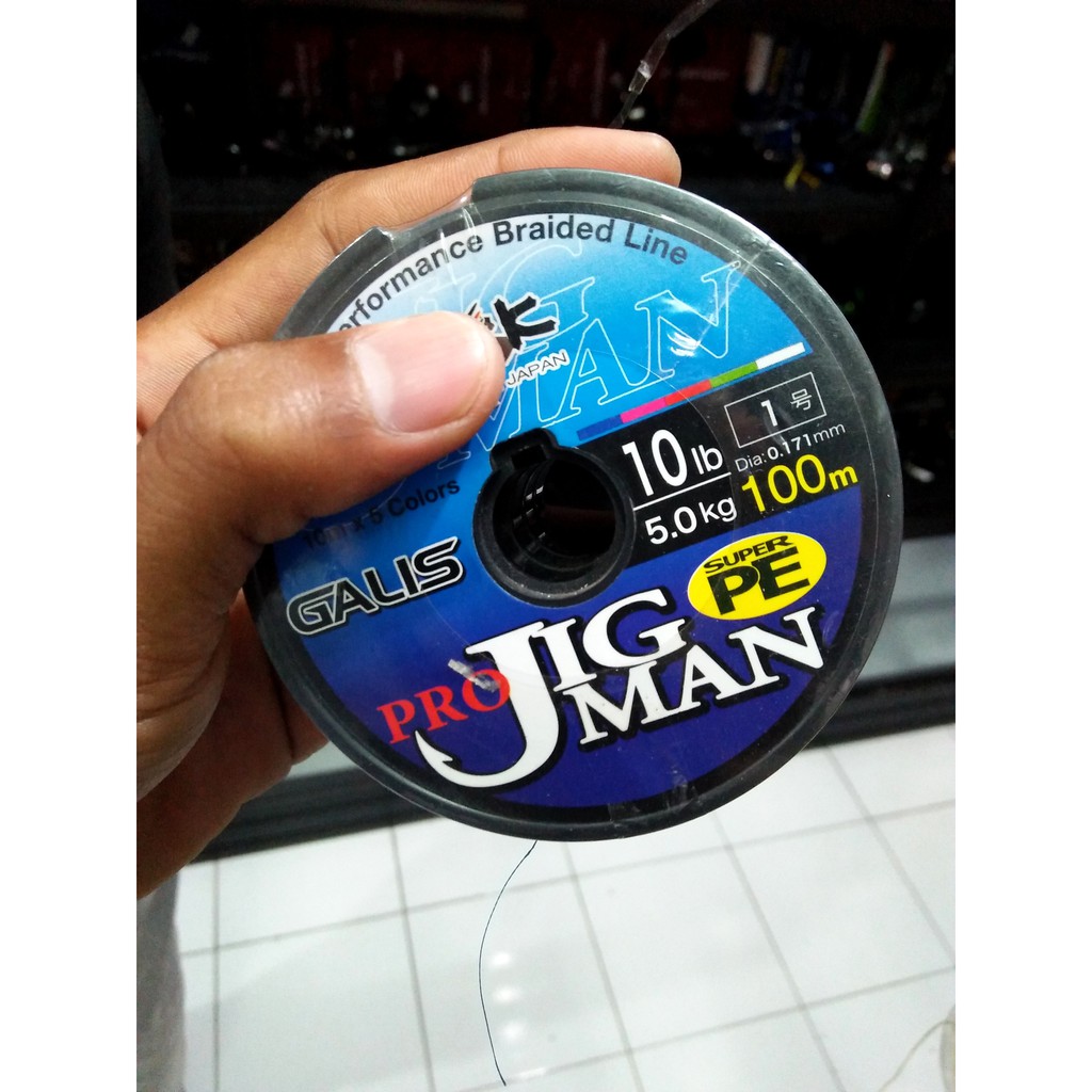 BENANG PE YGK GALIS JIG MAN PE 1 PE WARNA WARNI PE PELANGI