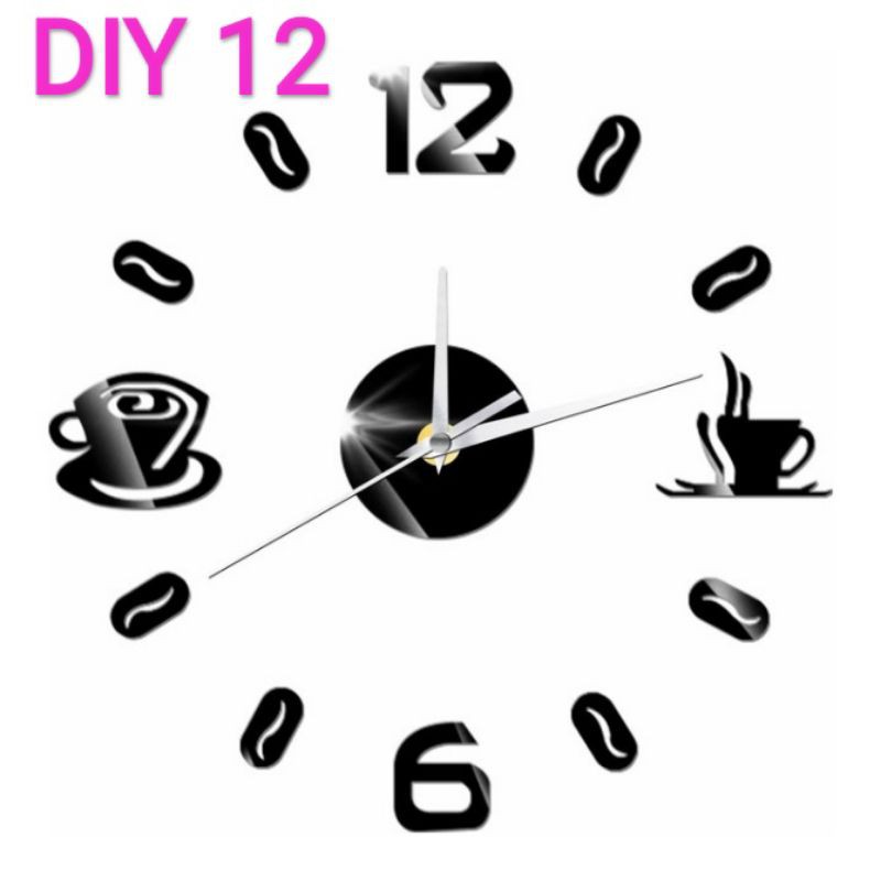 Jam Dinding DIY Unik Quartz Wall Clock Creative Dekorasi Interior-DIY 12