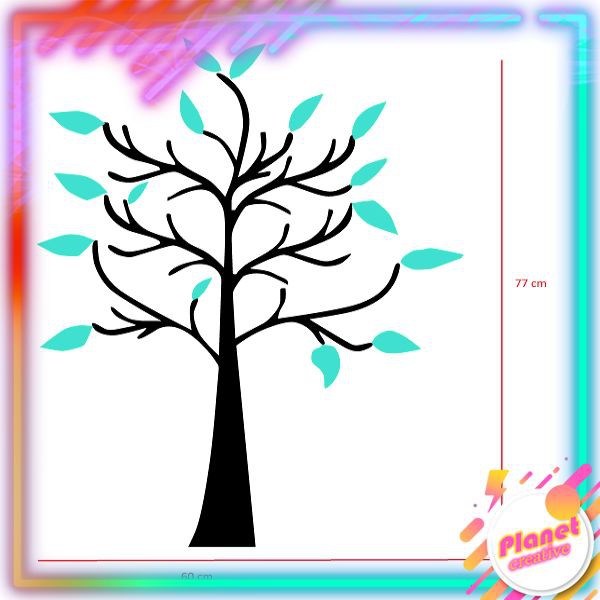 Stiker Dinding Kaca Office Wall Sticker Pohon Besar