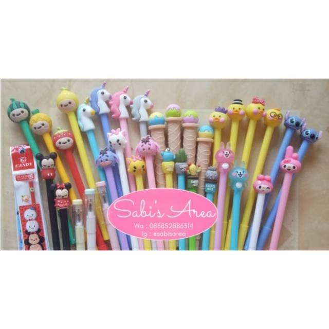 

Dapat 12 Pulpen Gel Karakter Lucu Murah