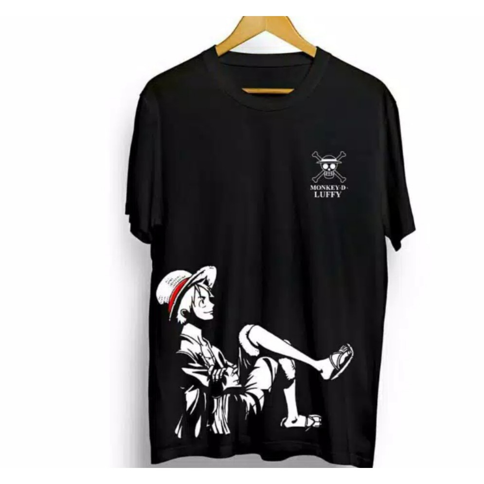 Kaos murah Kaos distro murah baju  distro pria t-shirt murah combed30s one piecee hitam