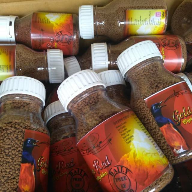 

GOLDEN RED PAKAN PREMIUM BURUNG VOER POER PELET