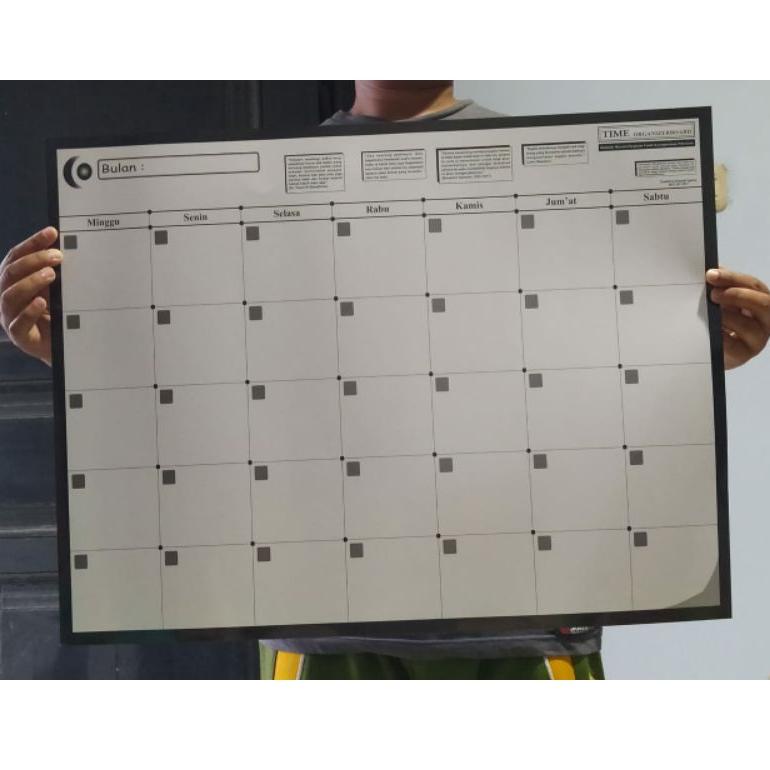 

[KODE BWQCN] Whiteboard lembaran karton gulung Organizer Board gulung schedule board white board gulung (satu lembar bulak balik)