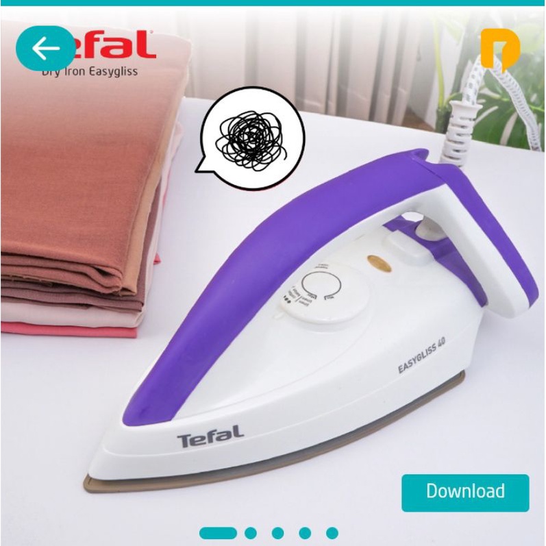 Tefal Dry Iron Easygliss (Setrikaan)