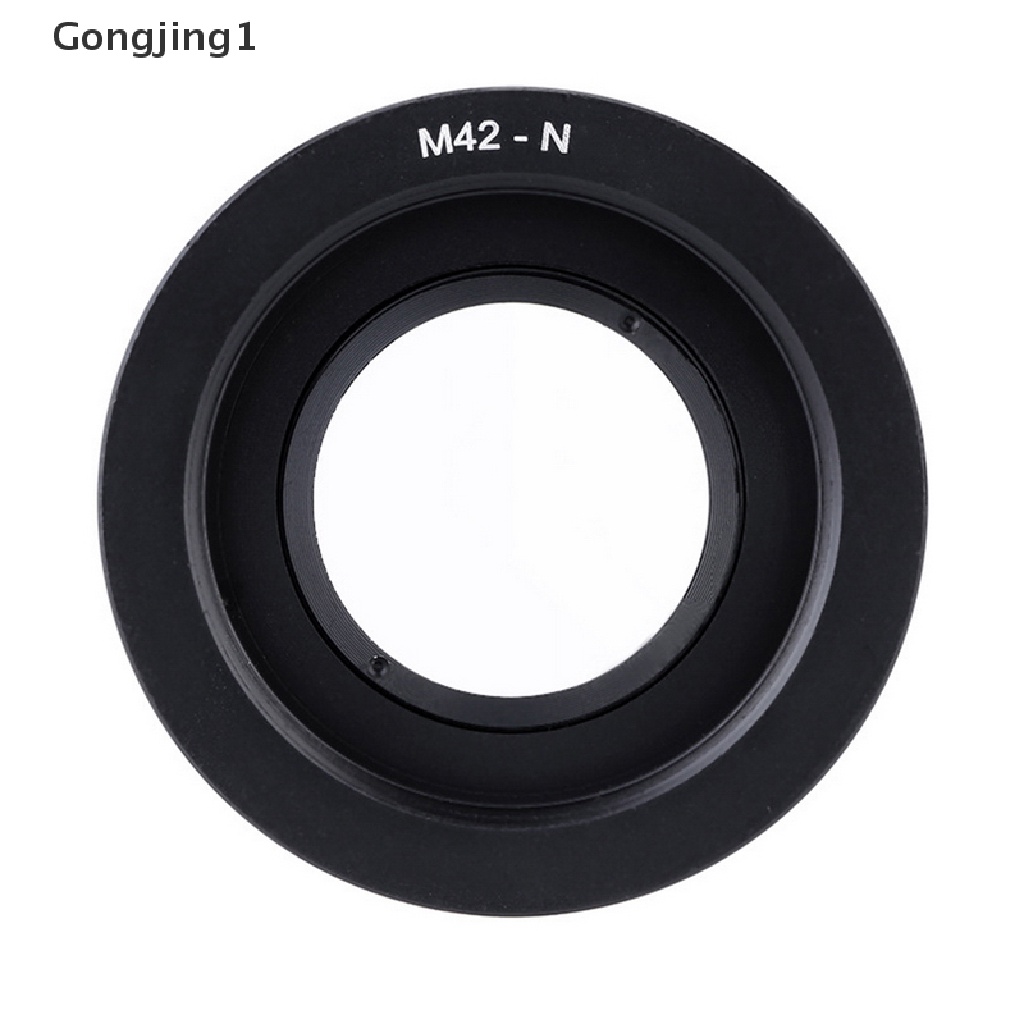 Gongjing1 M42-Nikon M42 Ring Adapter Lensa Kaca Fokus Infinity D5500 D610 D7100