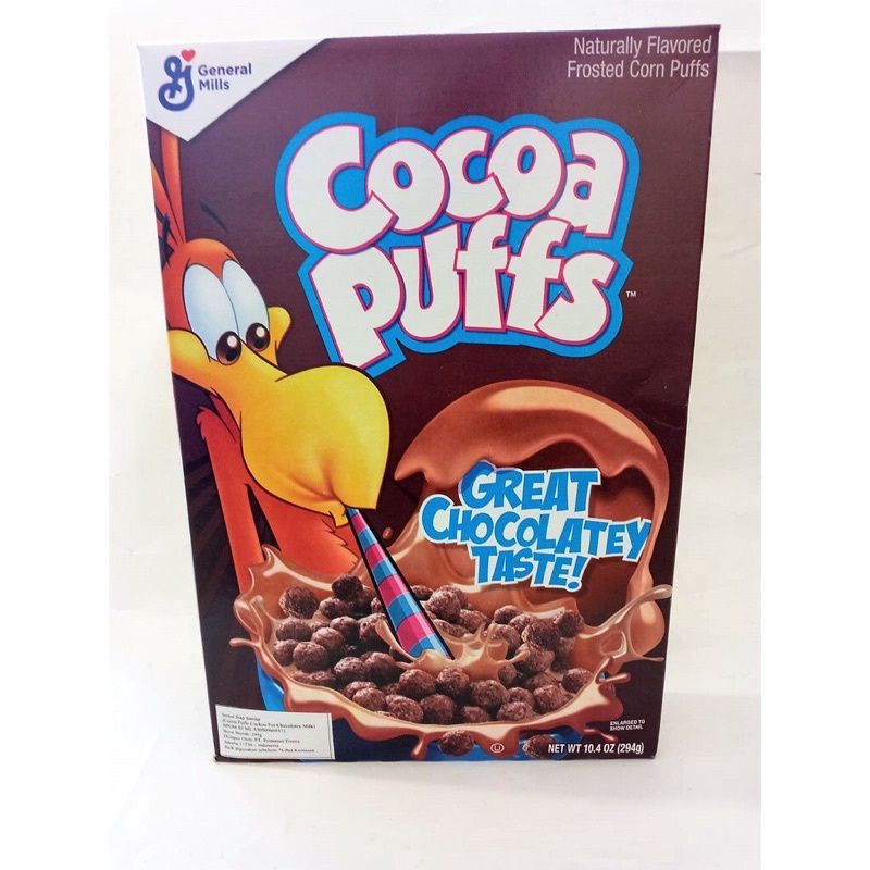 

GENERAL MILLS COCOA PUFFS GREAT CHOCOLATEY TASTE CEREAL 294 GR /