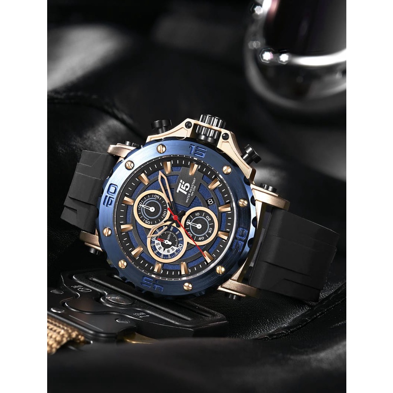 JAM TANGAN PRIA T5 H 3865G CHRONOGRAPH AKTIF/T5 H 3865G/JAM PRIA/T5 H 3865 ORIGINAL/JAM TANGAN T5 H 3865 ORIGINAL/T5 H 3865