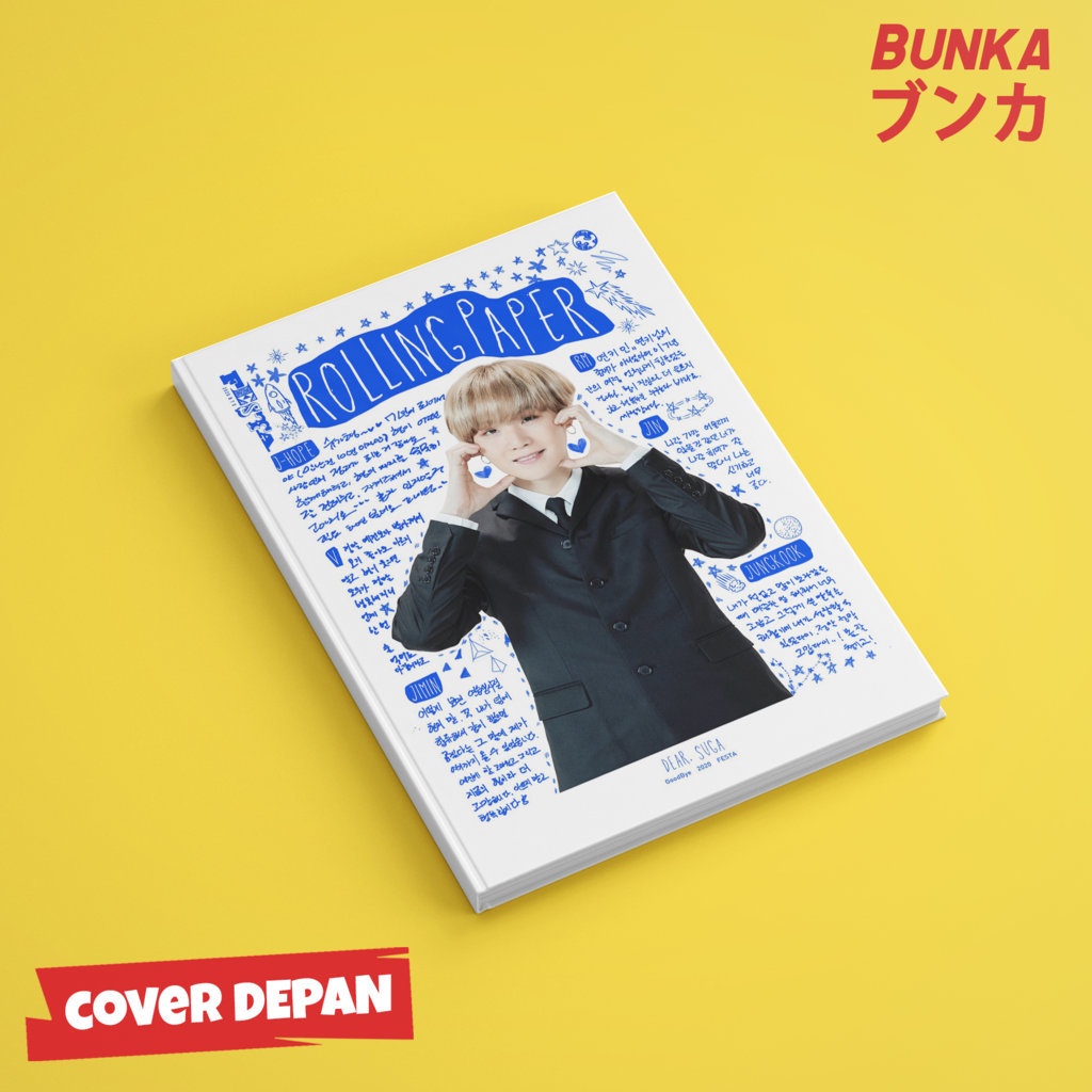 

Notebook KPOP BTS Festa Suga Hardcover A5 Buku Tulis Catatan Notes Agenda Planner Jurnal
