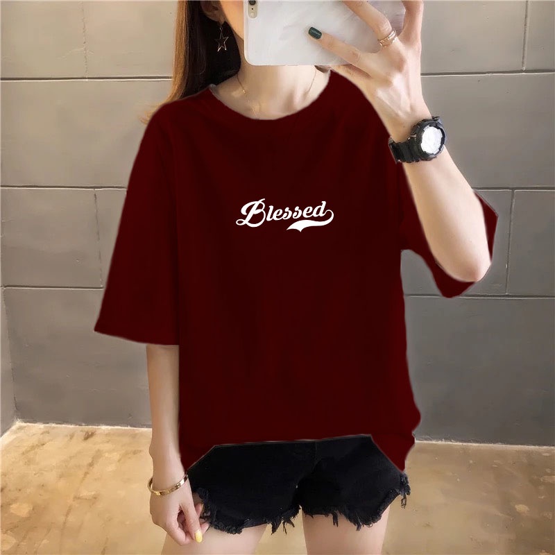 YOURSTYLE1119 - KAOS BLESSED KEKINIAN TERLARIS KEREN UNISEX OVERSIZE