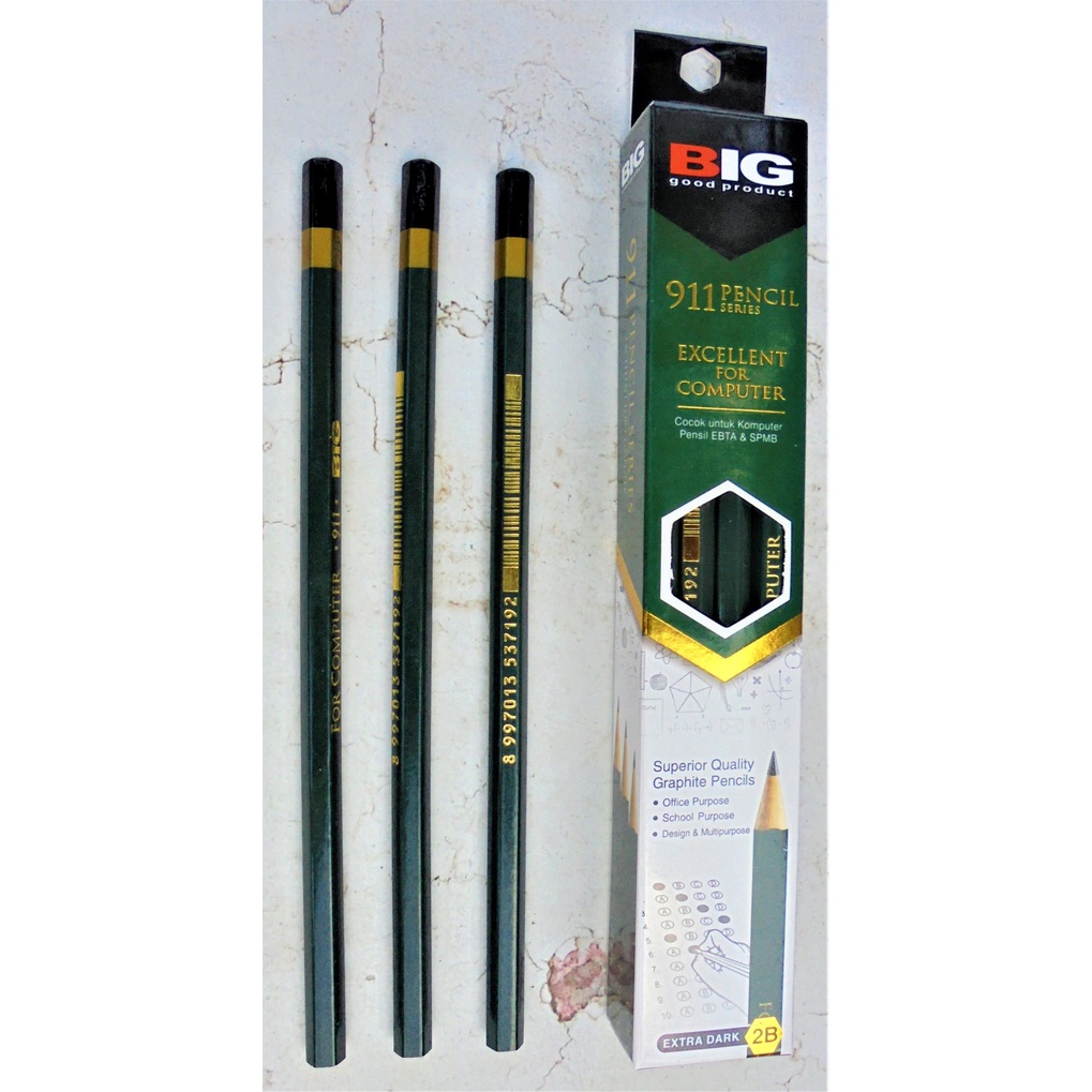 

Pensil Kayu BIG 2B 911 Hijau