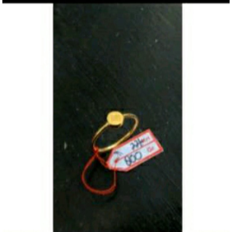 cincin emas model korea simple dan elegan kadar 22k