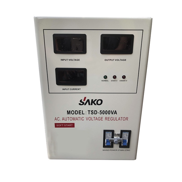 Stabilizer Listrik SAKO TSD-5000VA LED Digital / Stabil 5000 VA / 5000 Watt