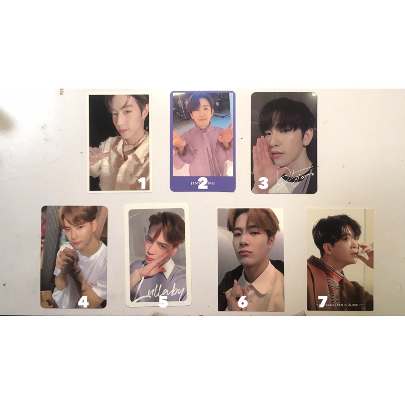 photocard pc postcard bookmark GOT7 mark jackson jinyoung youngjae