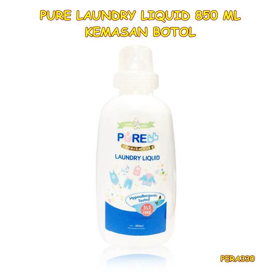 PERA330 SABUN CUCI BAJU PURE LAUNDRY LIQUID 850 ML KEMASAN BOTOL