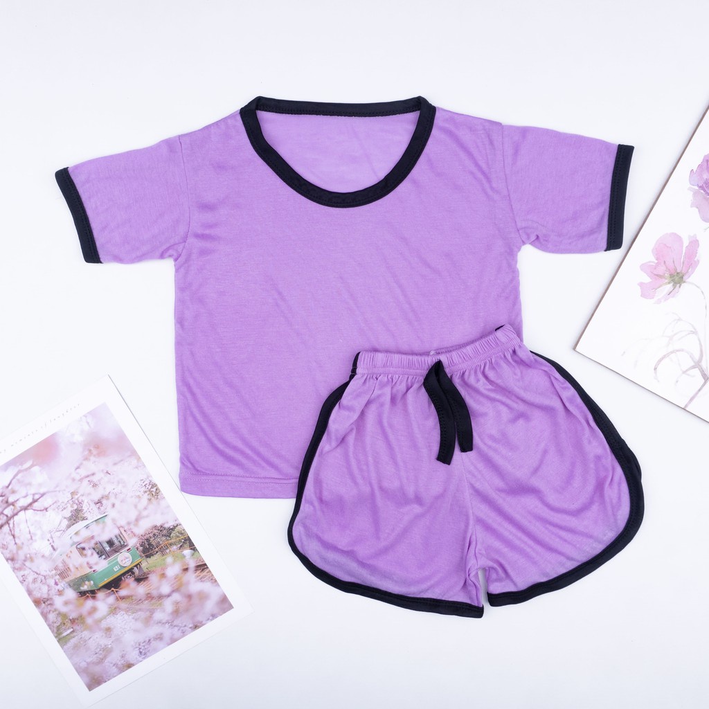 IL - SETELAN BAJU PLAYSET CUPA CUPS ANAK / SETELAN ANAK RINGER HITAM POLOS / SETELAN UNISEX