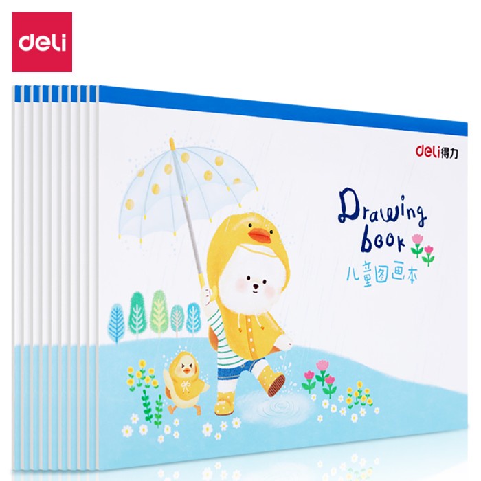 

Sketsagambar- Deli Painting Book/ Buku Gambar 20Lmbr Kertas Tebal Tidak Tembus 7338X - B5, Merah