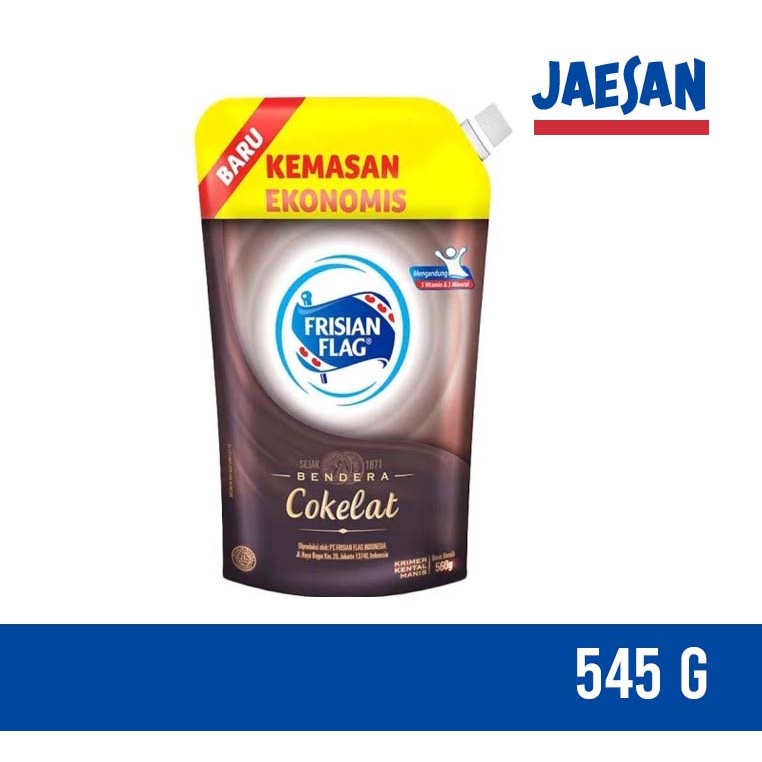 

Susu Bendera Frisian Flag Cokelat kental manis pouch 545gr