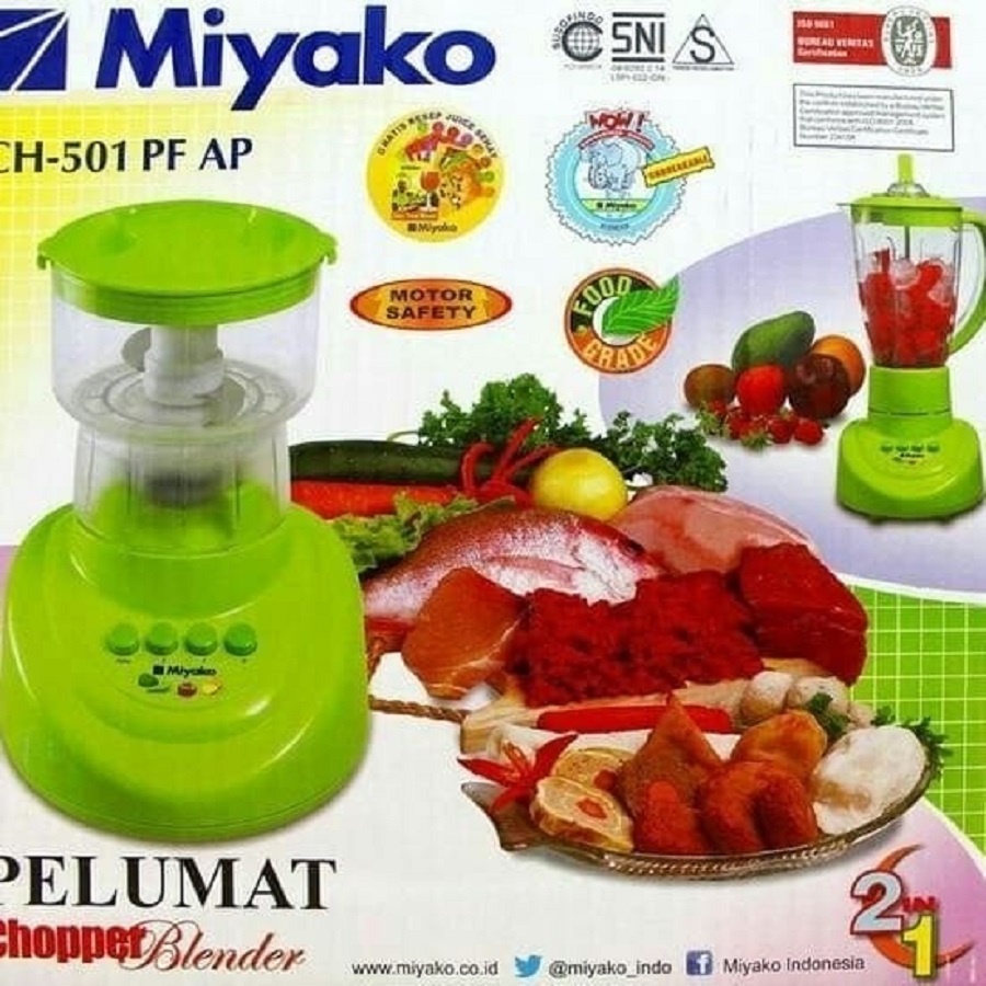 BLENDER MIYAKO CH501PF AP 2IN1 PLASTIK ANTI PECAH CH 501 PF CHOPPER DAGING