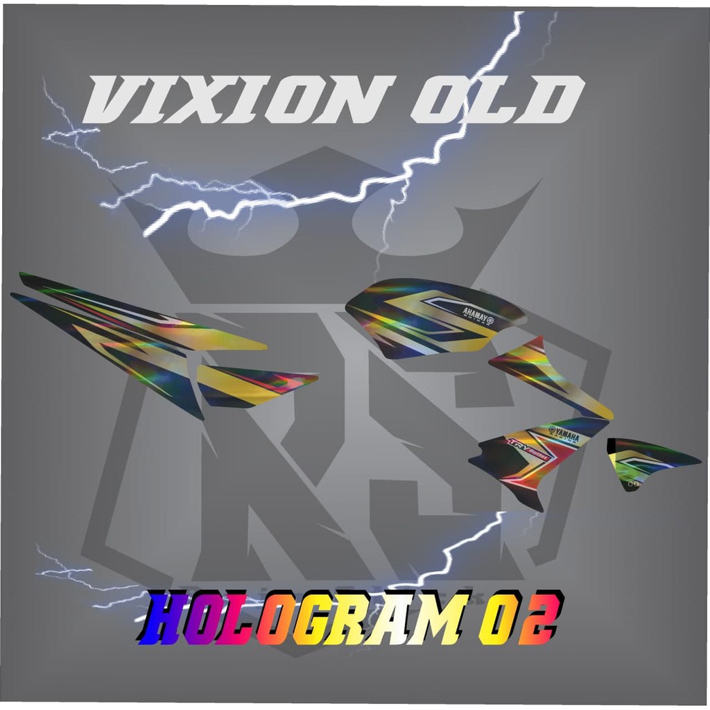 Striping Variasi Vixion Old - sticker Vixion Old STICKER  VARIASI VIXION OLD HOLOGRAM Variasi 02