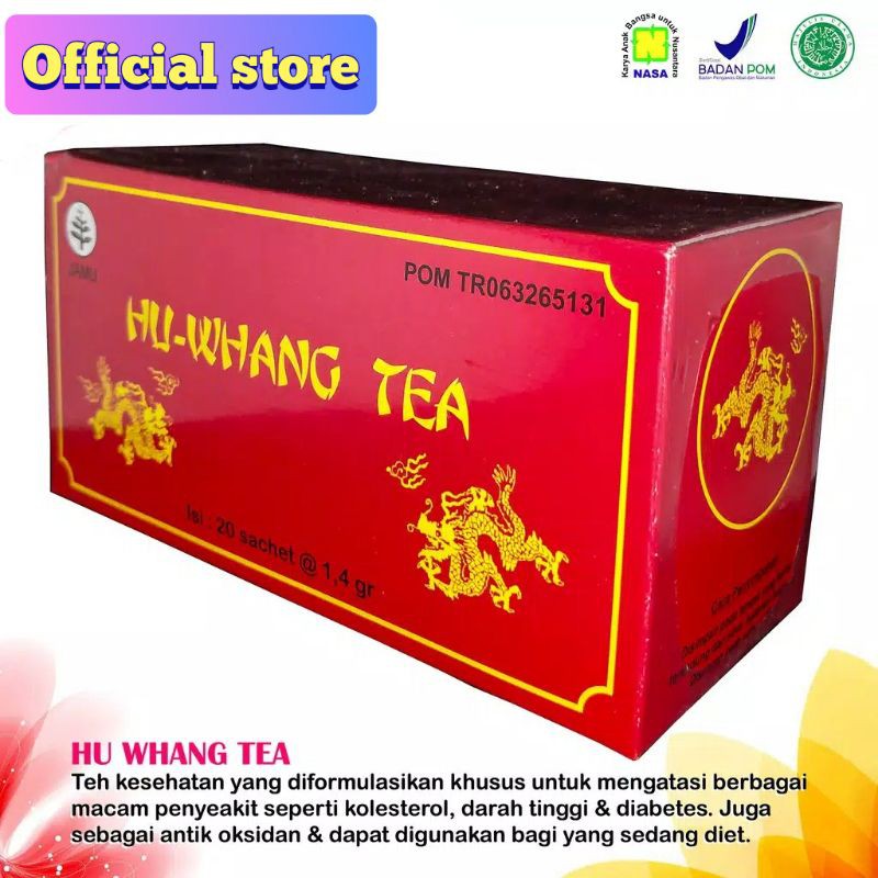 

TEH ANTI OKSIDAN HU WHANG TEA NASA ORIGINAL