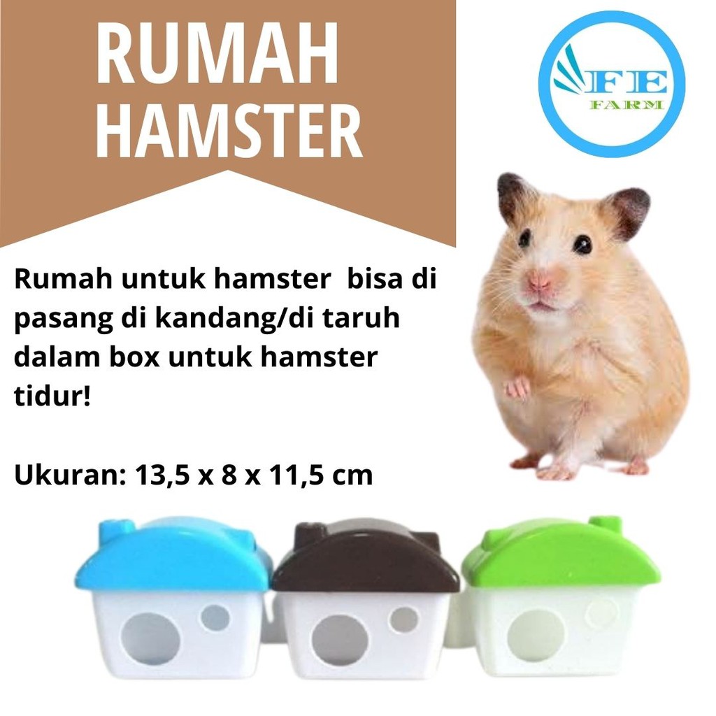 Rumah Hamster Tempat Tidur Hamster Kandang Hamster Aksesoris Hamster FEFARM-1