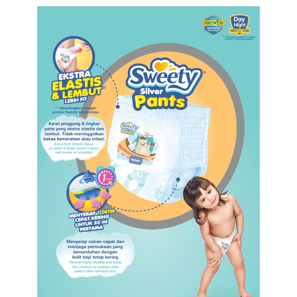 Sweety Silver Pants Boys/Girls L28 - L 28