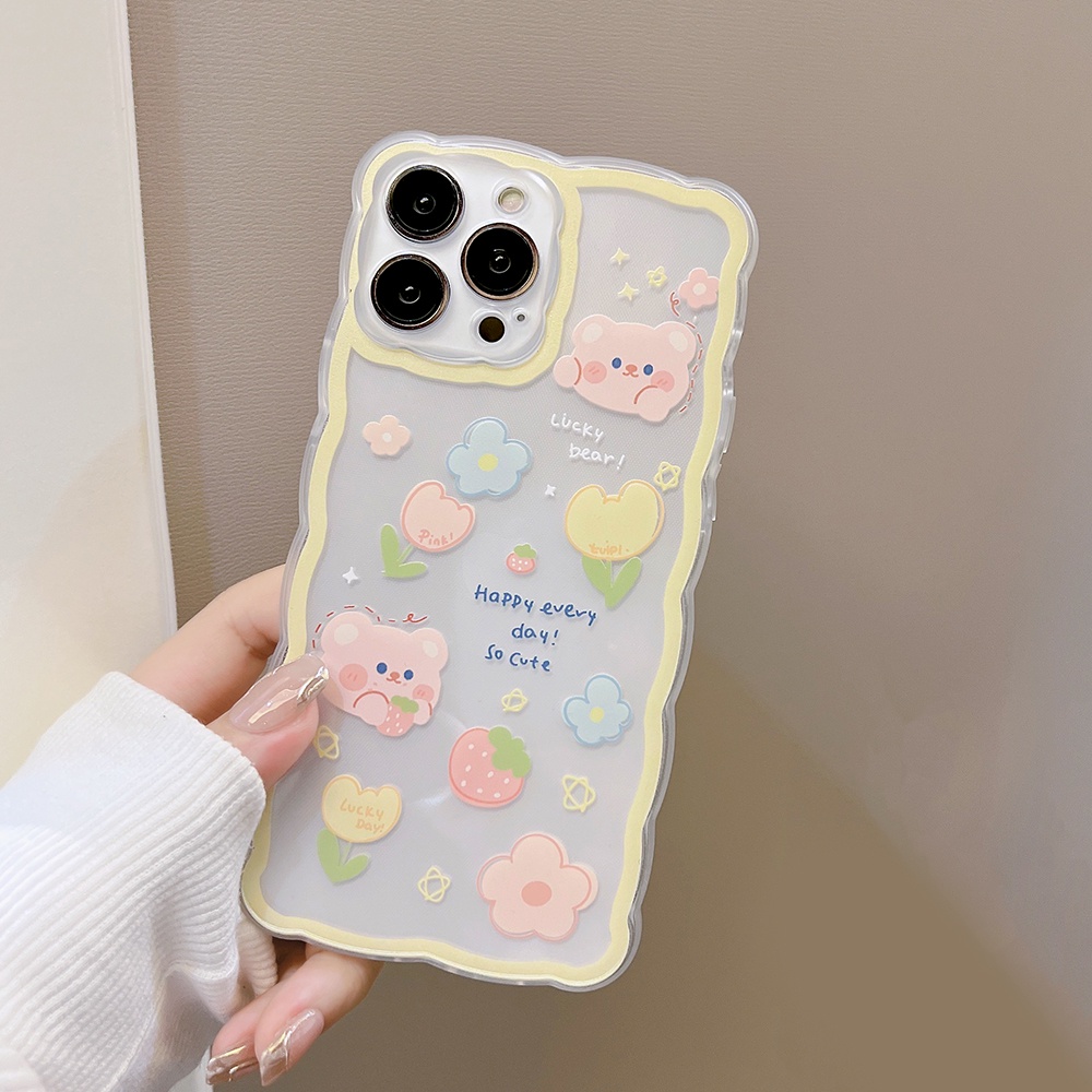 Soft case TPU Transparan shockproof Motif Kartun Lucu Untuk iPhone 11 Pro max 12 13 Pro max mini XS max xr 7 8 Se 2020 plus