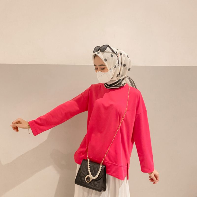 Kania Sweater Lengan Panjang Wanita / Atasan Wanita Long Sleeve