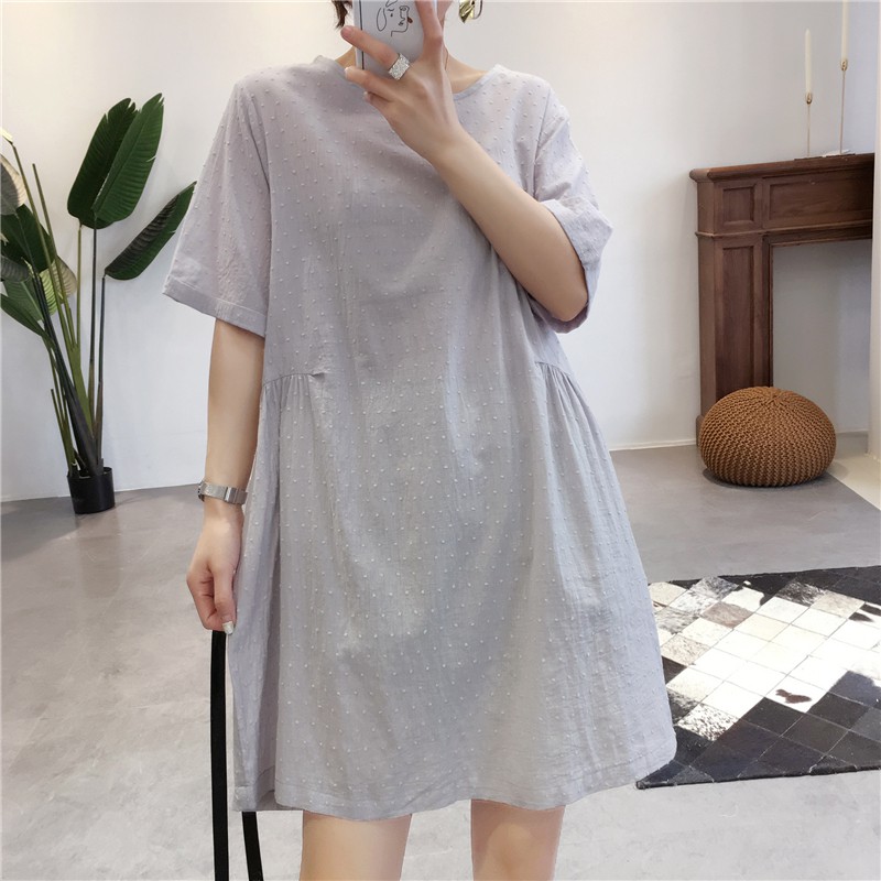 IDR-20 simple casual dress wanita import korea jepang