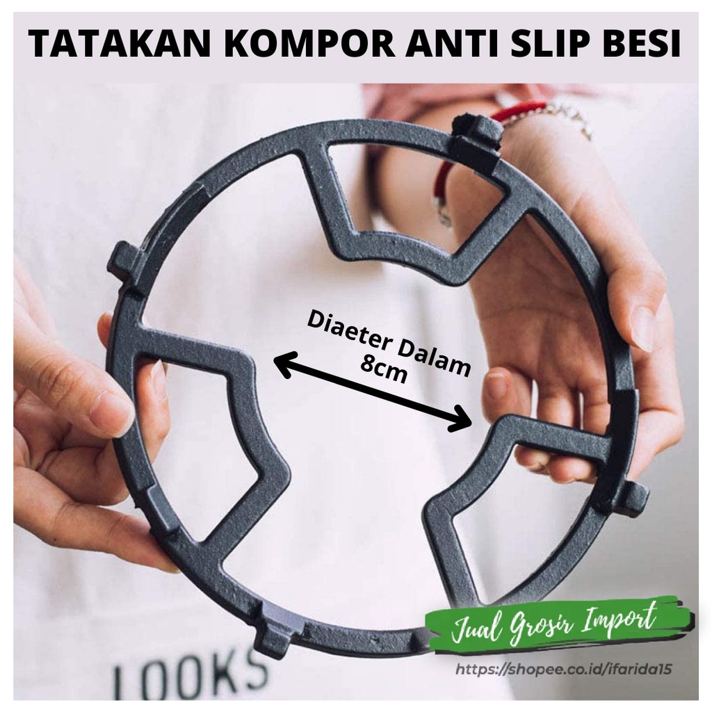 Tatakan Dudukan Kompor Gas ANTI SLIP Bahan Besi - Cat Terkelupas